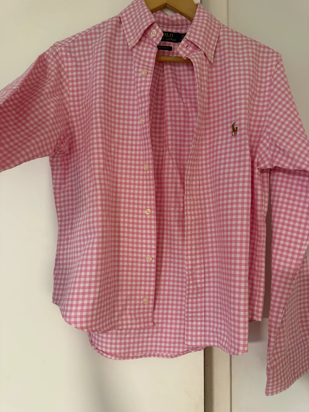 Polo Ralph Lauren Pink Gingham Classic Fit Shirt XS