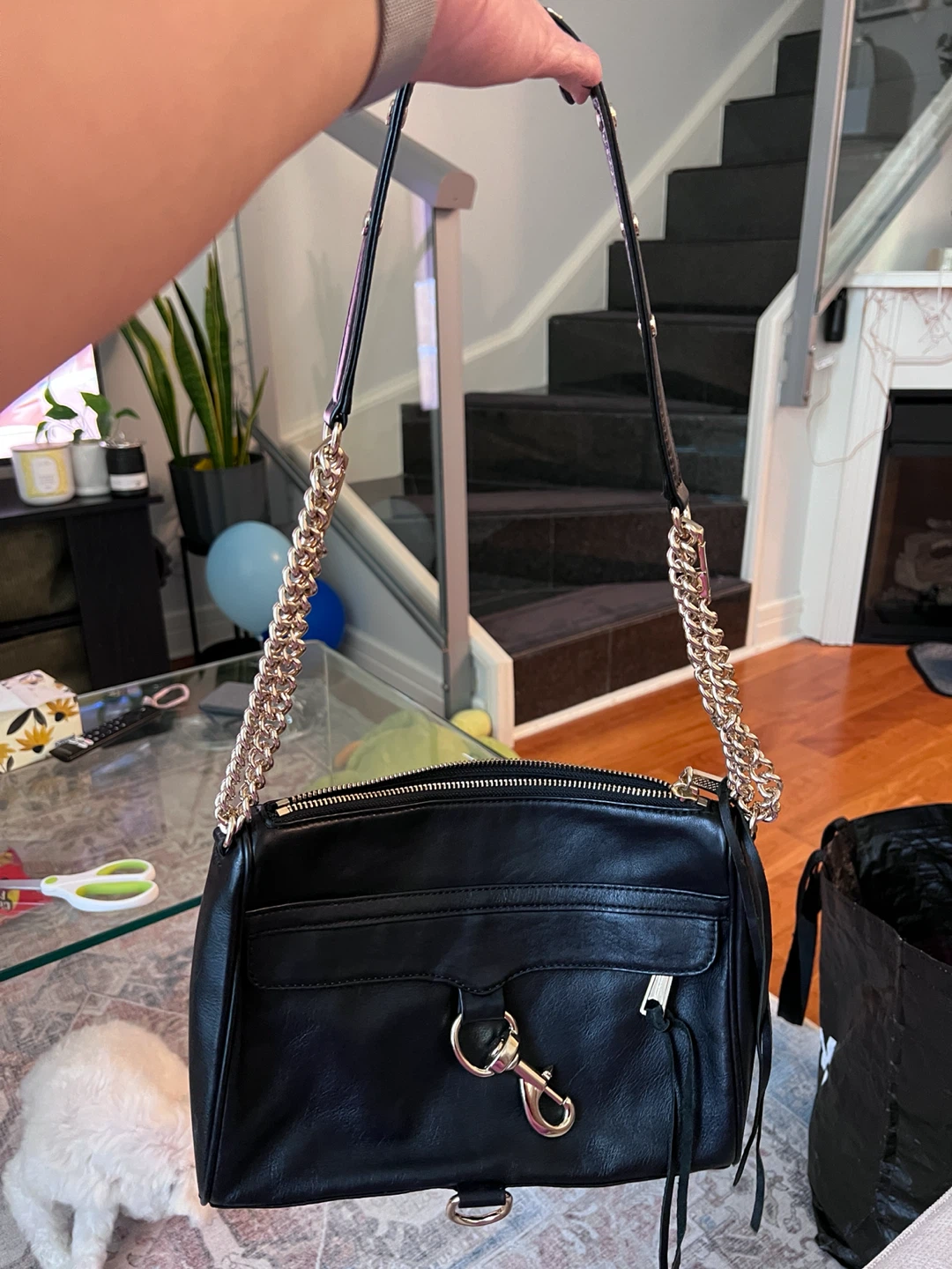 Rebecca Minkoff Black Leather Shoulder Bag