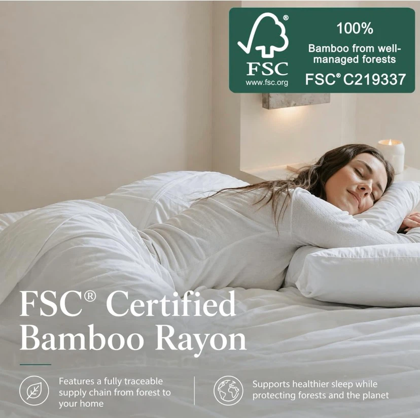 New Gökotta Split King Sheets, 100% Bamboo, Cooling Sheet Set - photo 2