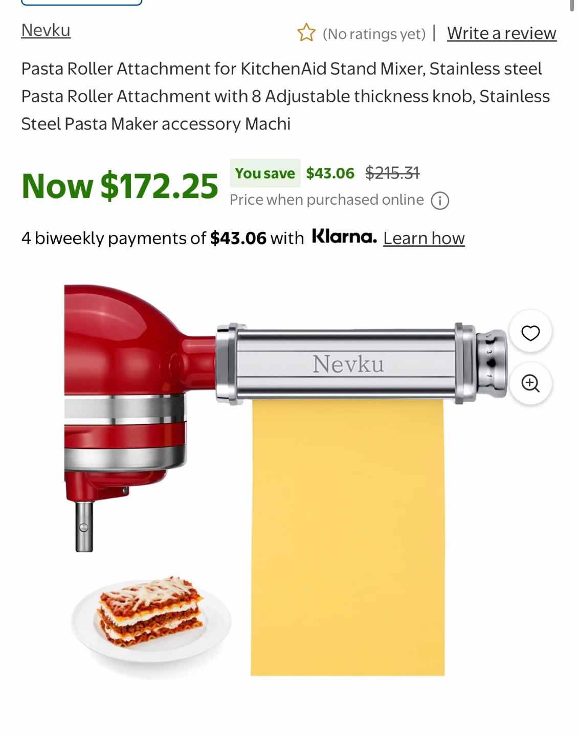 Nevku 3-Piece Pasta Roller and Cutter Set - photo 2