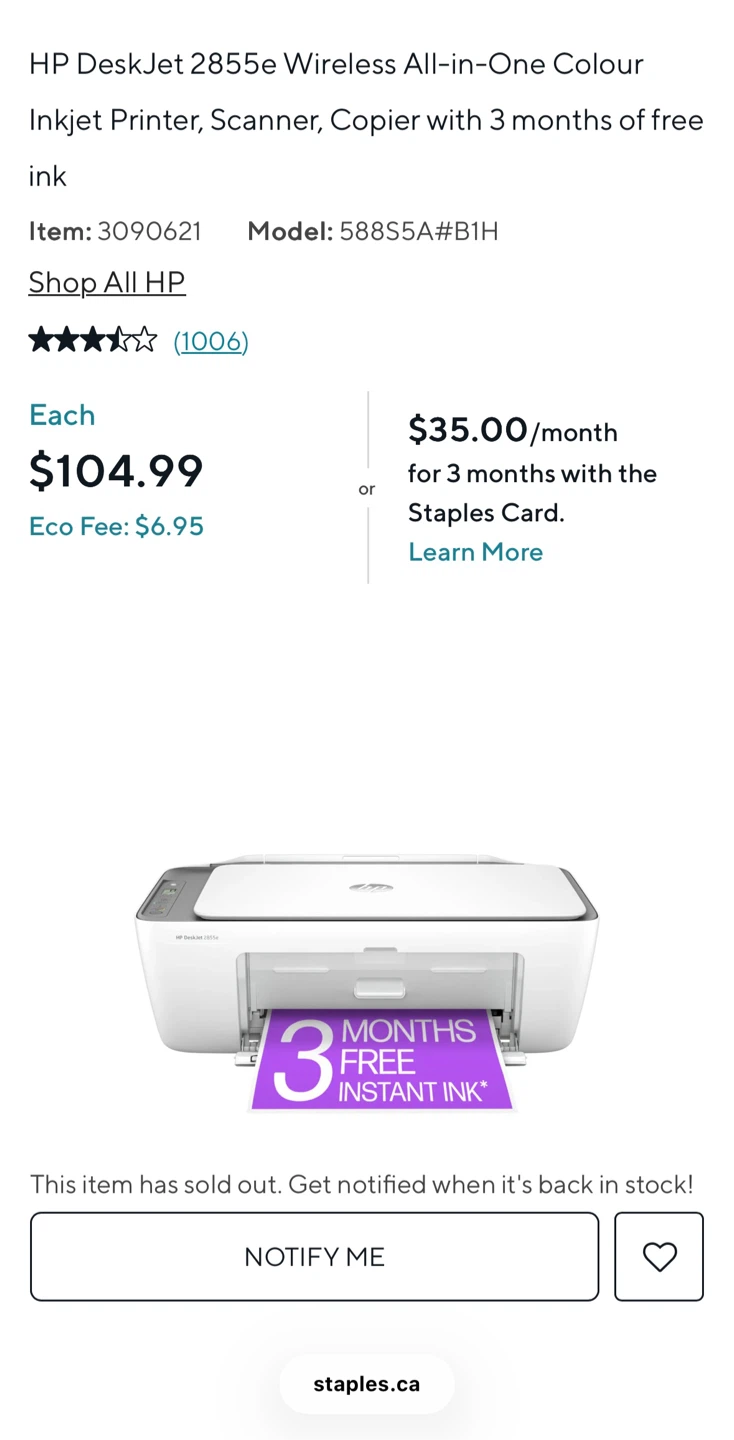 HP DeskJet 2855e Wireless All-in-One Printer - photo 3