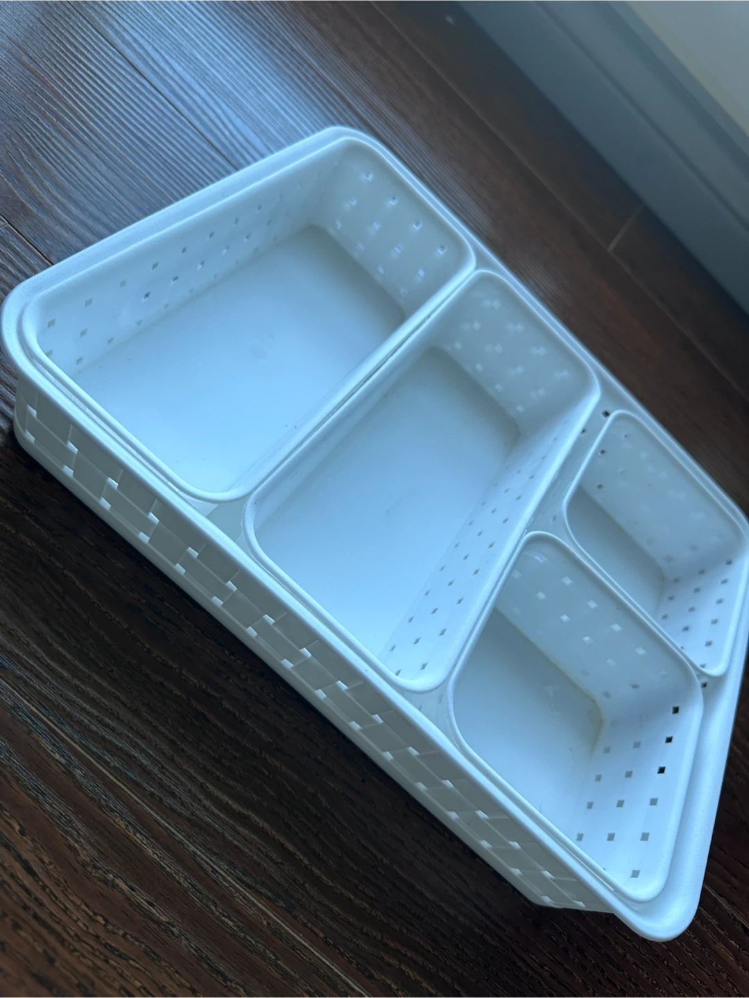 White Plastic Drawer Organizer Tray