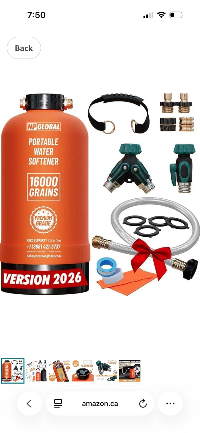 Portable Water Softener 16000 Grains - photo 2