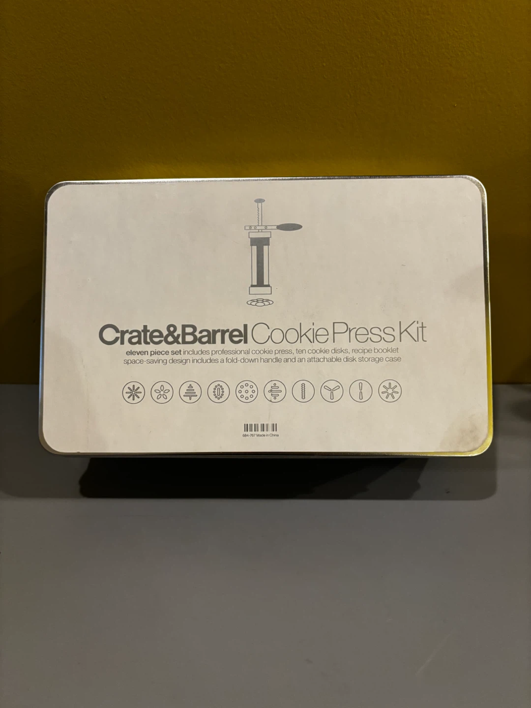 Crate & Barrel Cookie Press Kit