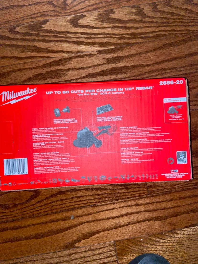 Milwaukee M18 Brushless Cut-Off Grinder 4-1/2in/5in - photo 2