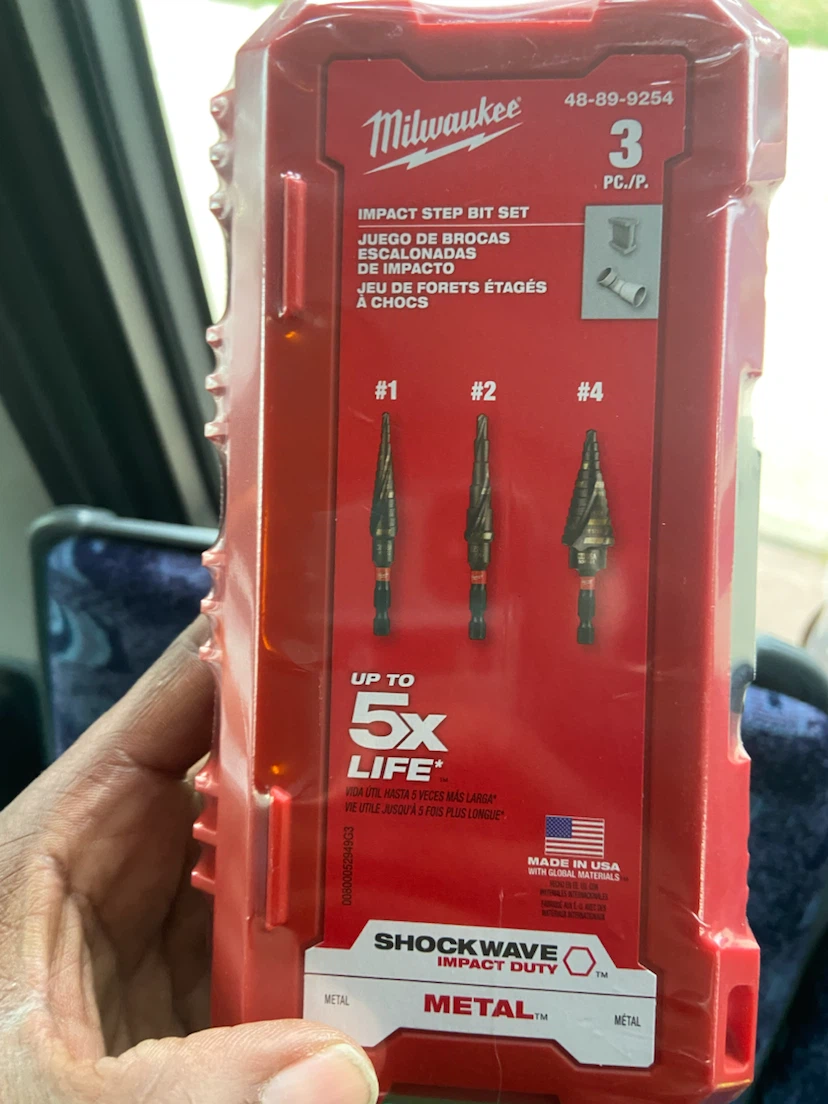 Milwaukee SHOCKWAVE Impact Duty Titanium Step Bit Set (3-Piece)