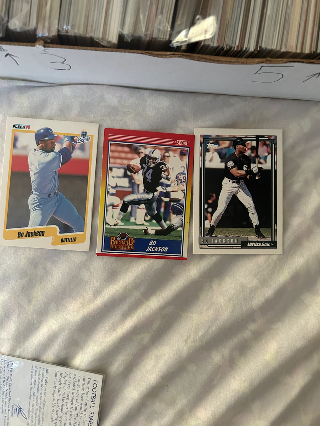 Bo Jackson Football and Baseball Cards