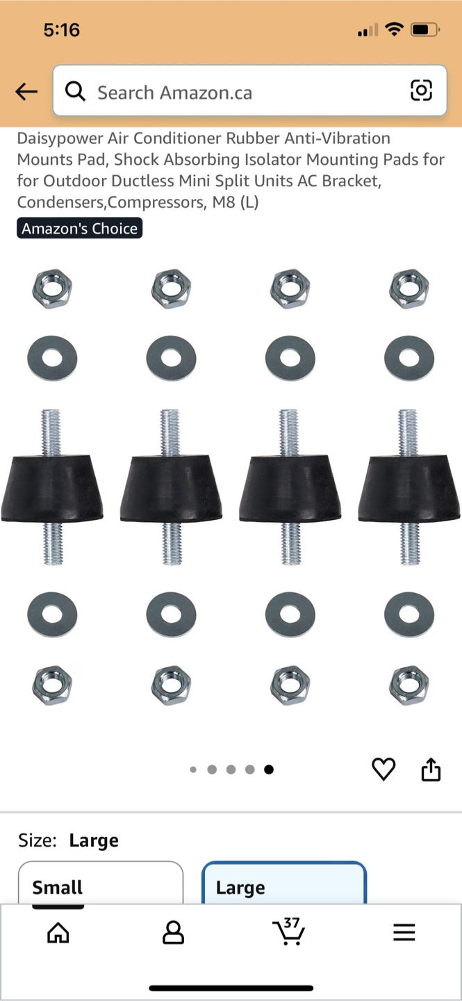 Daisyropower Air Conditioner Rubber Anti-Vibration Mounts