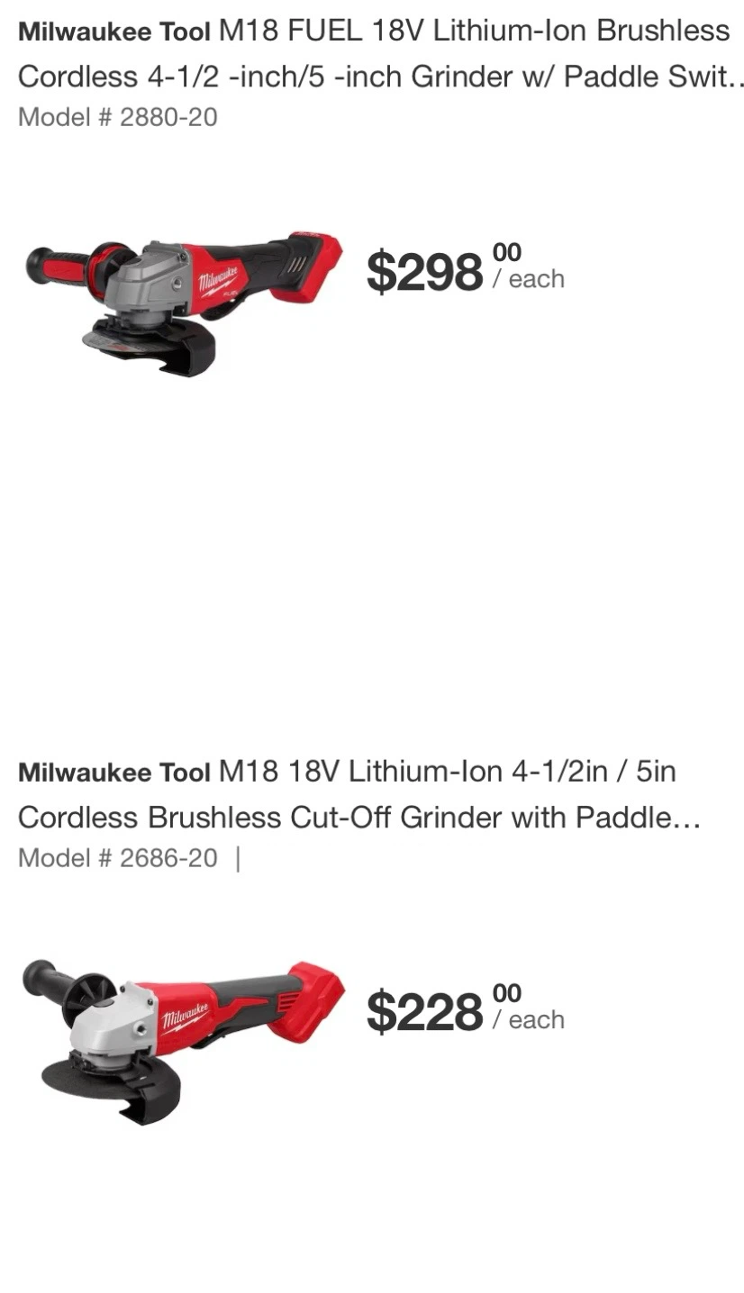 Milwaukee and DEWALT 50% OFF!! - photo 2