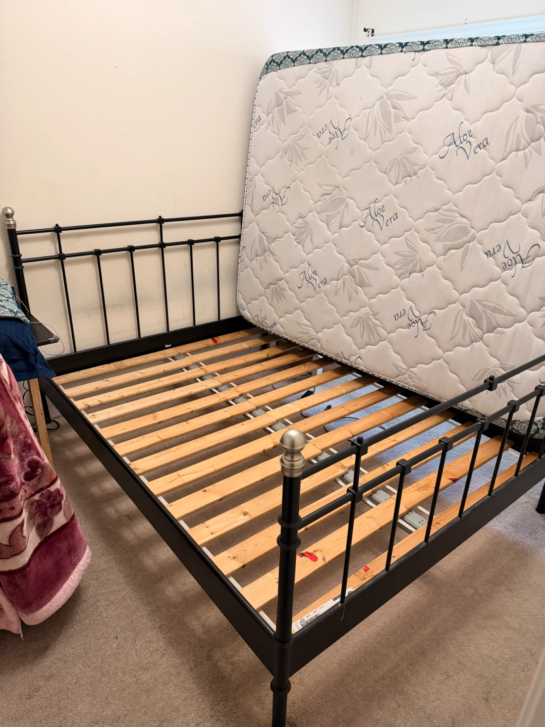 Black Metal Bed Frame. IKEA - photo 3