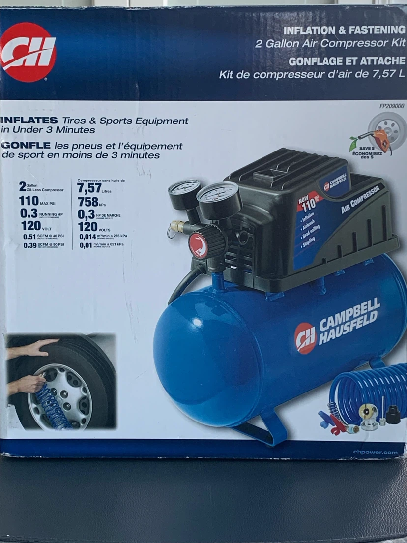 Campbell Hausfeld 2 Gallon Air Compressor Kit