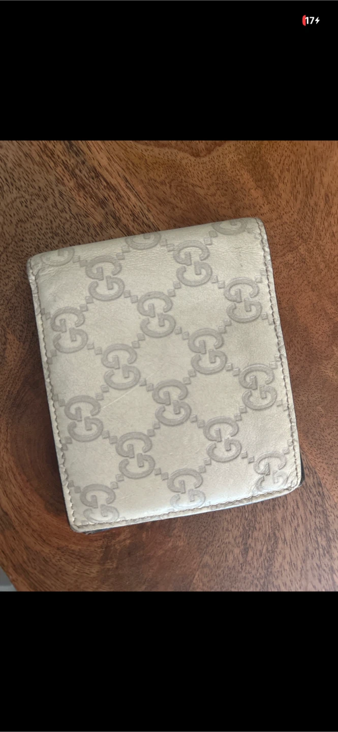 vintage Gucci GG monogram bifold wallet