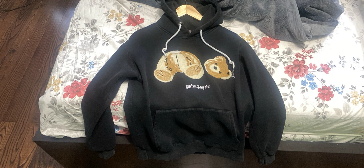 Palm Angels Black Bear Hoodie