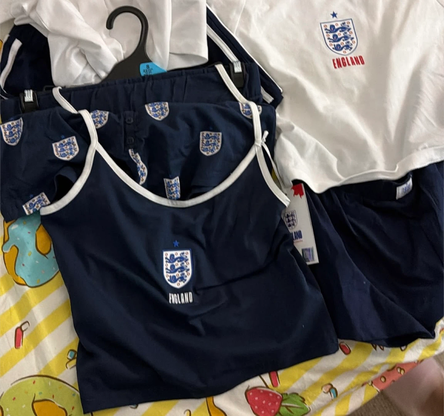 England Pyjama Set Cami & Shorts