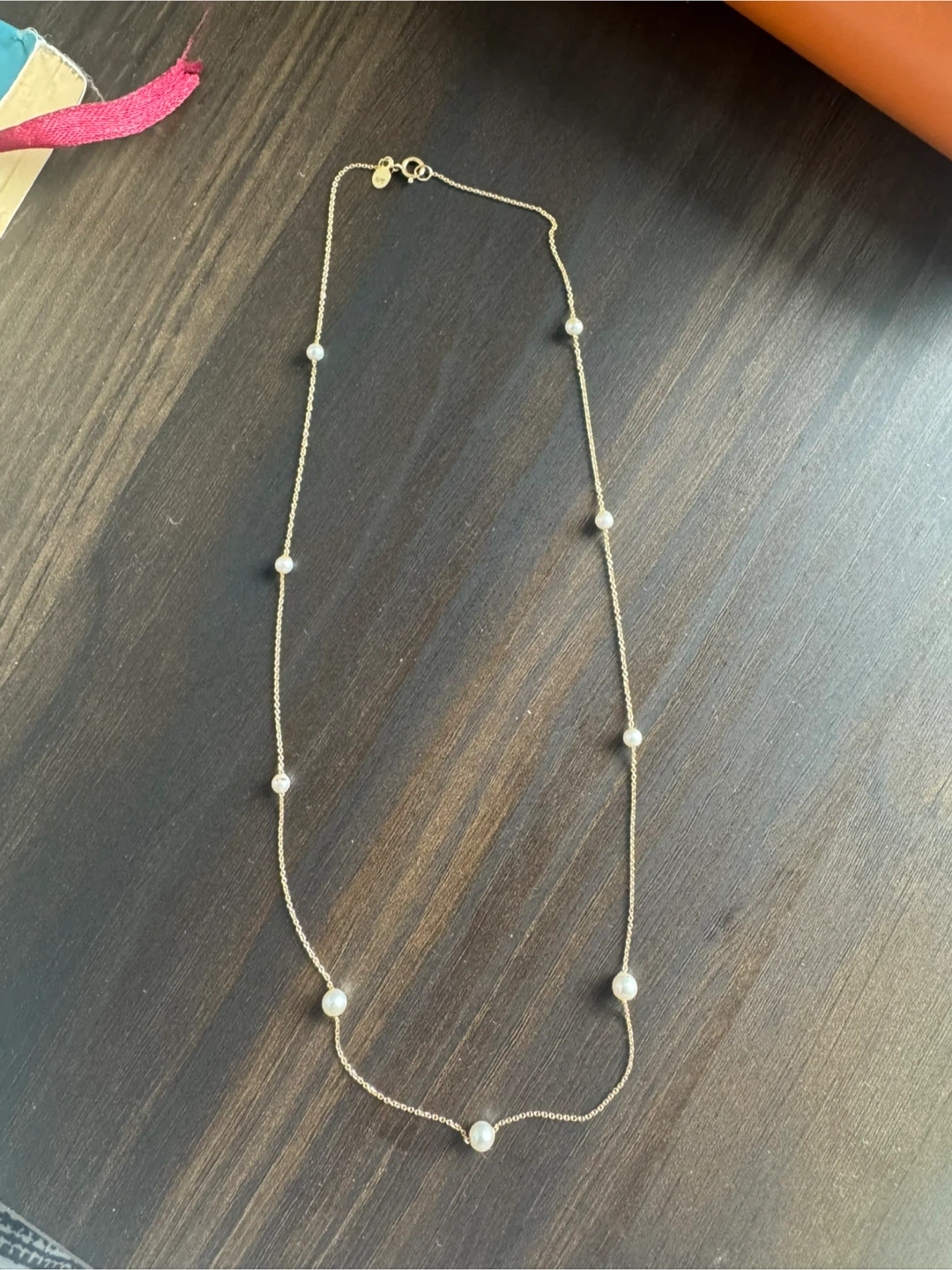 18K Gold Pearl Necklace