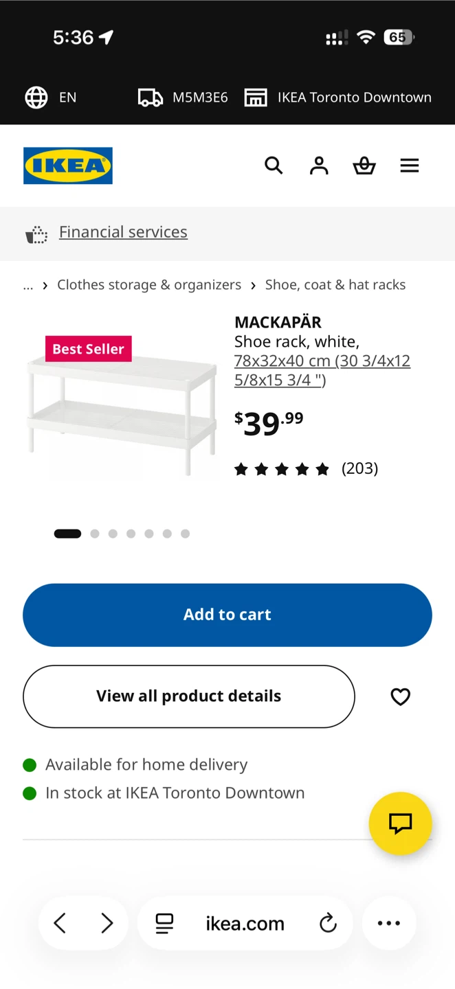 IKEA MACKAPÄR Shoe Rack - White - photo 2