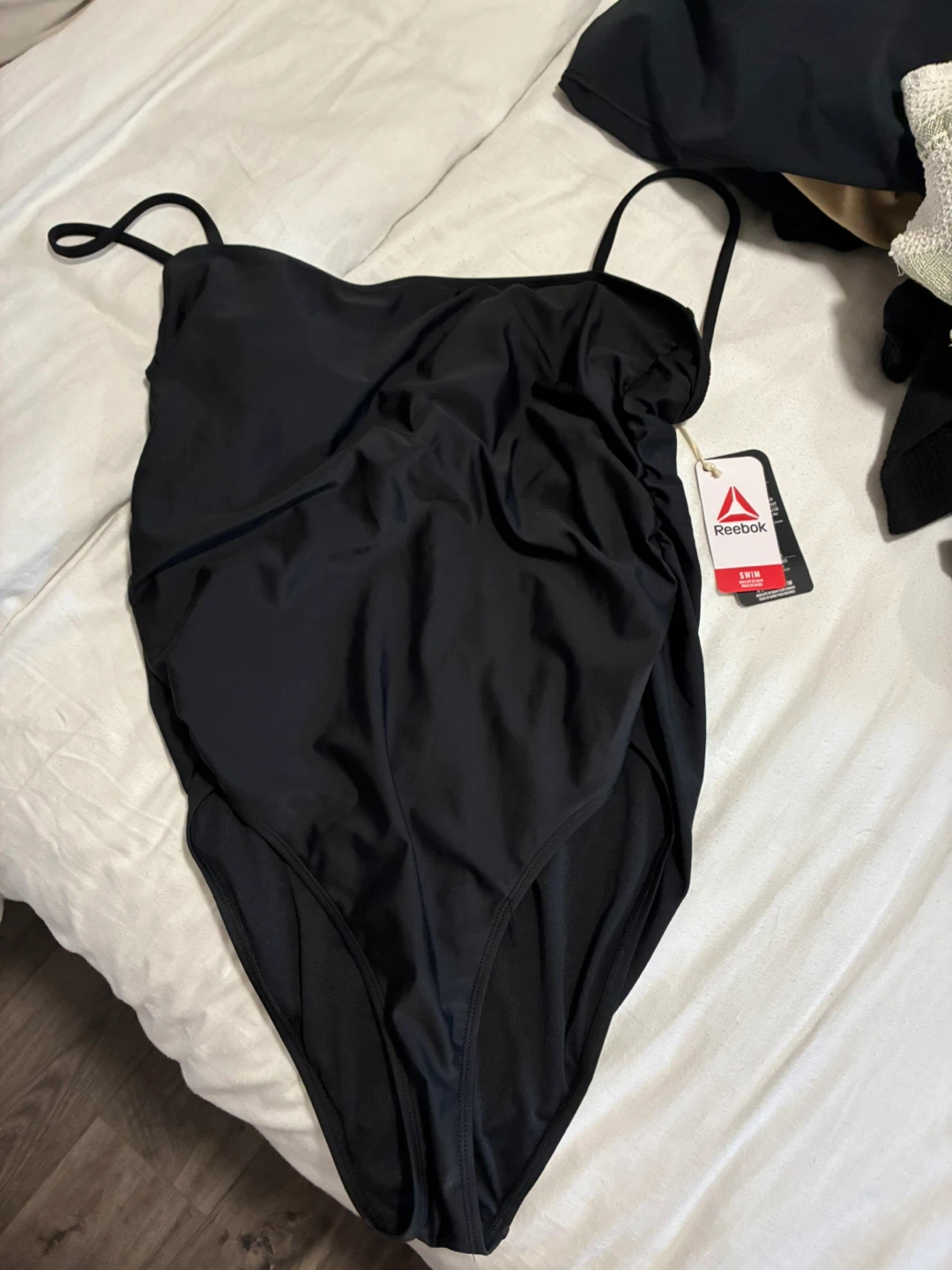 Reebok Women's Black One-Piece Swimsuit