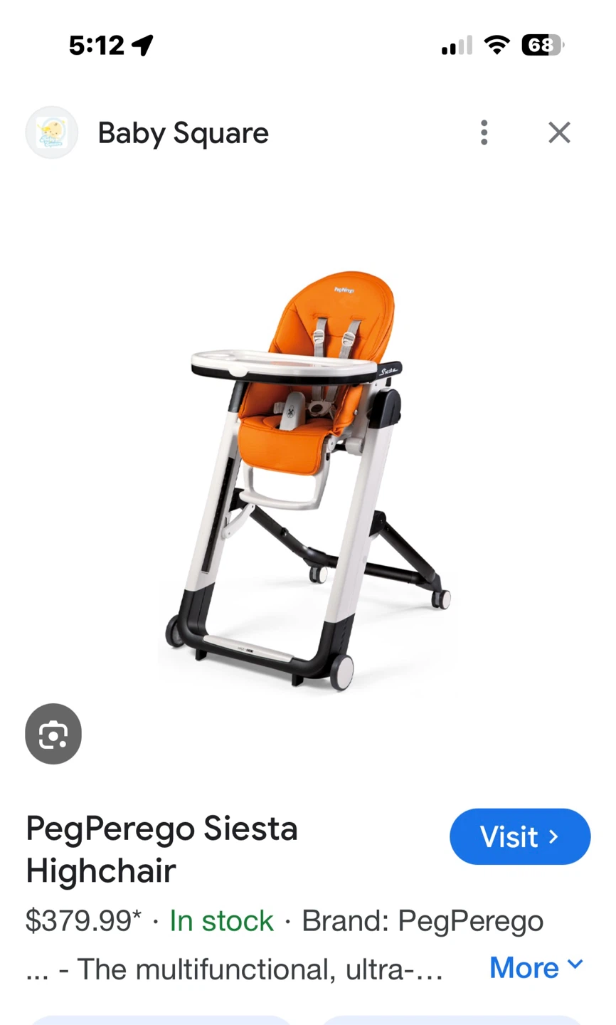 Peg Perego siesta children’s Highchair- less than half price!!! - photo 2