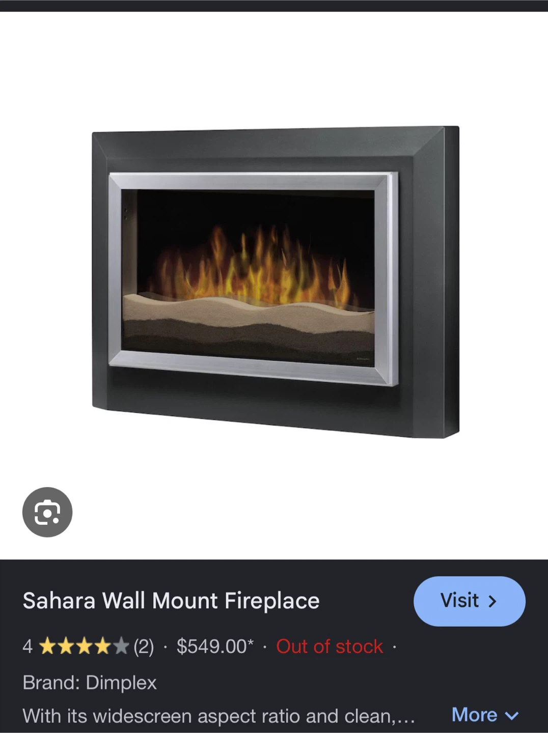 King Dimplex Electric Fireplace - photo 2