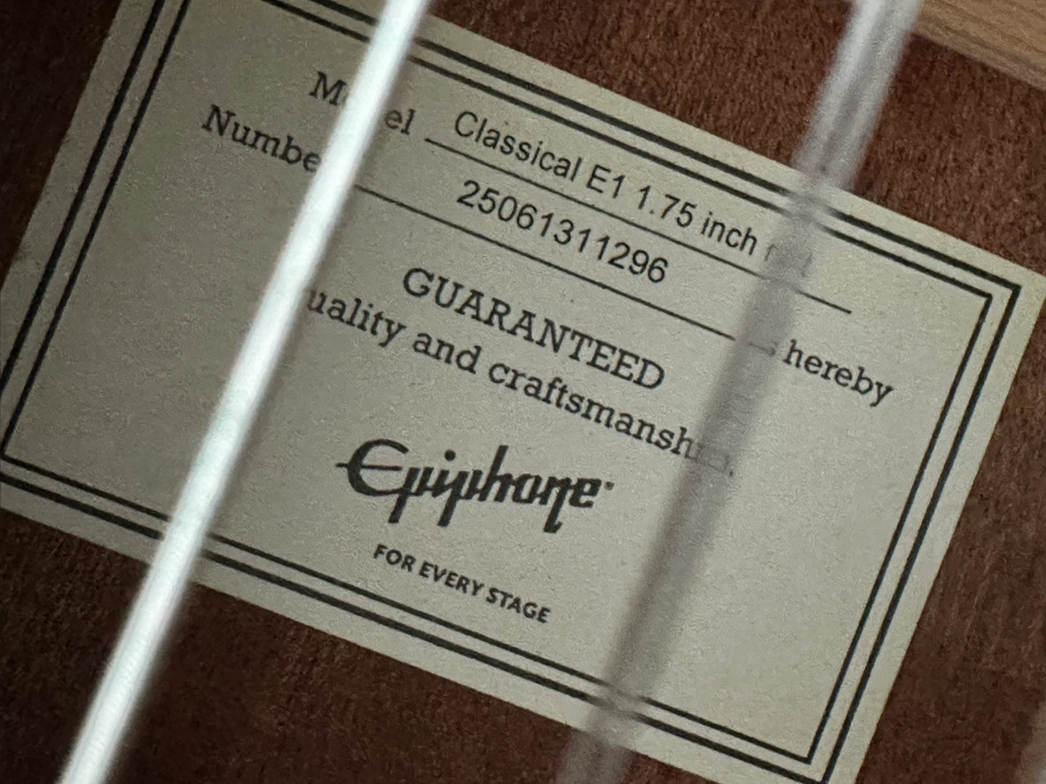 Epiphone Classical E1 Acoustic Guitar with Gig Bag - photo 4
