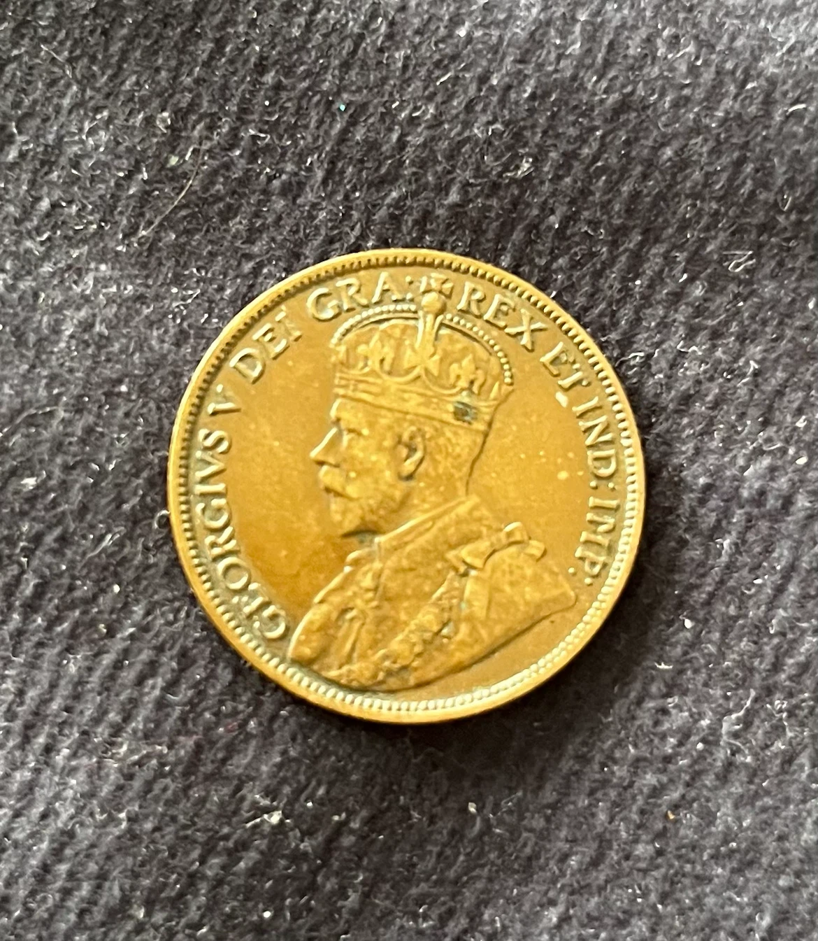 Canadian 1918 One Cent Coin