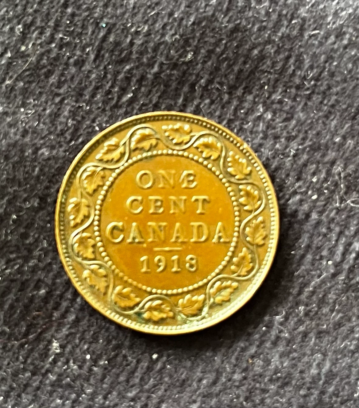 Canadian 1918 One Cent Coin - photo 5