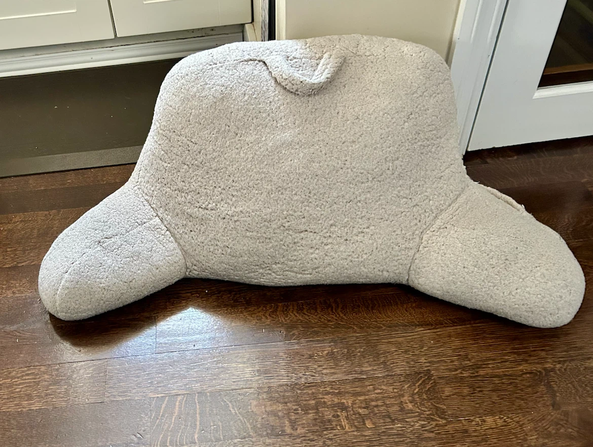 Off white Reading Pillow