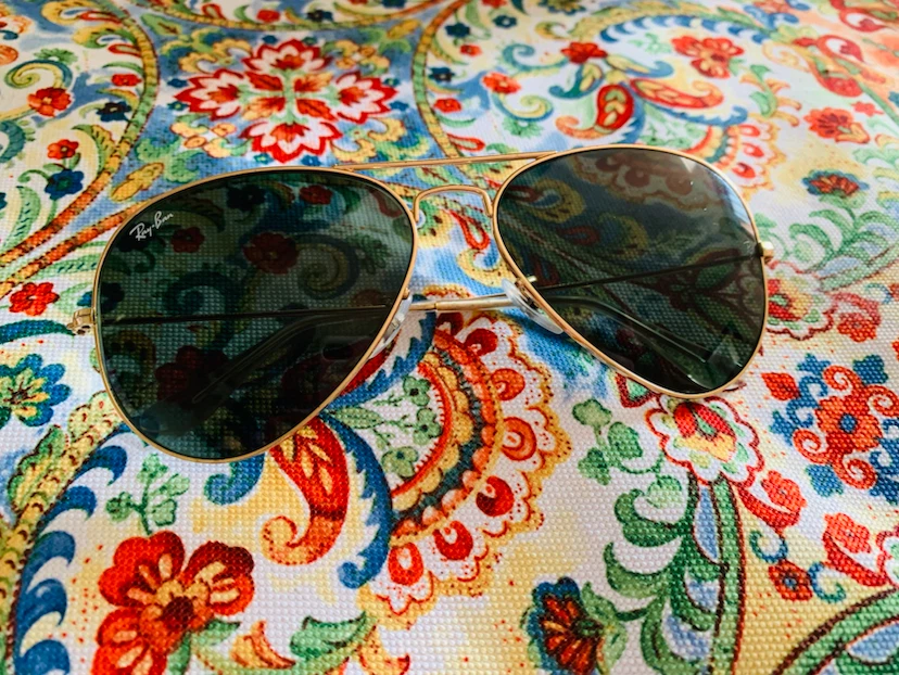 Ray-Ban Aviator Sunglasses Gold Frame