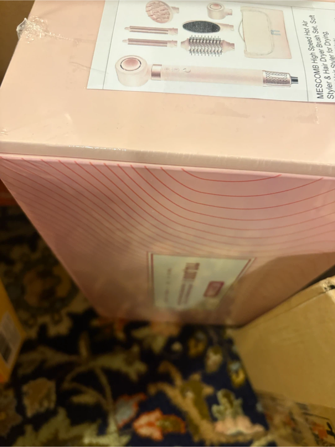 High Speed Hot Air Styler & Hair Dryer Brush Set - Soft Pink - photo 2