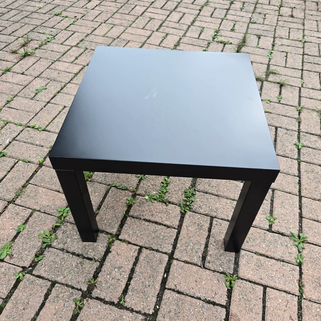 IKEA black side table - photo 2