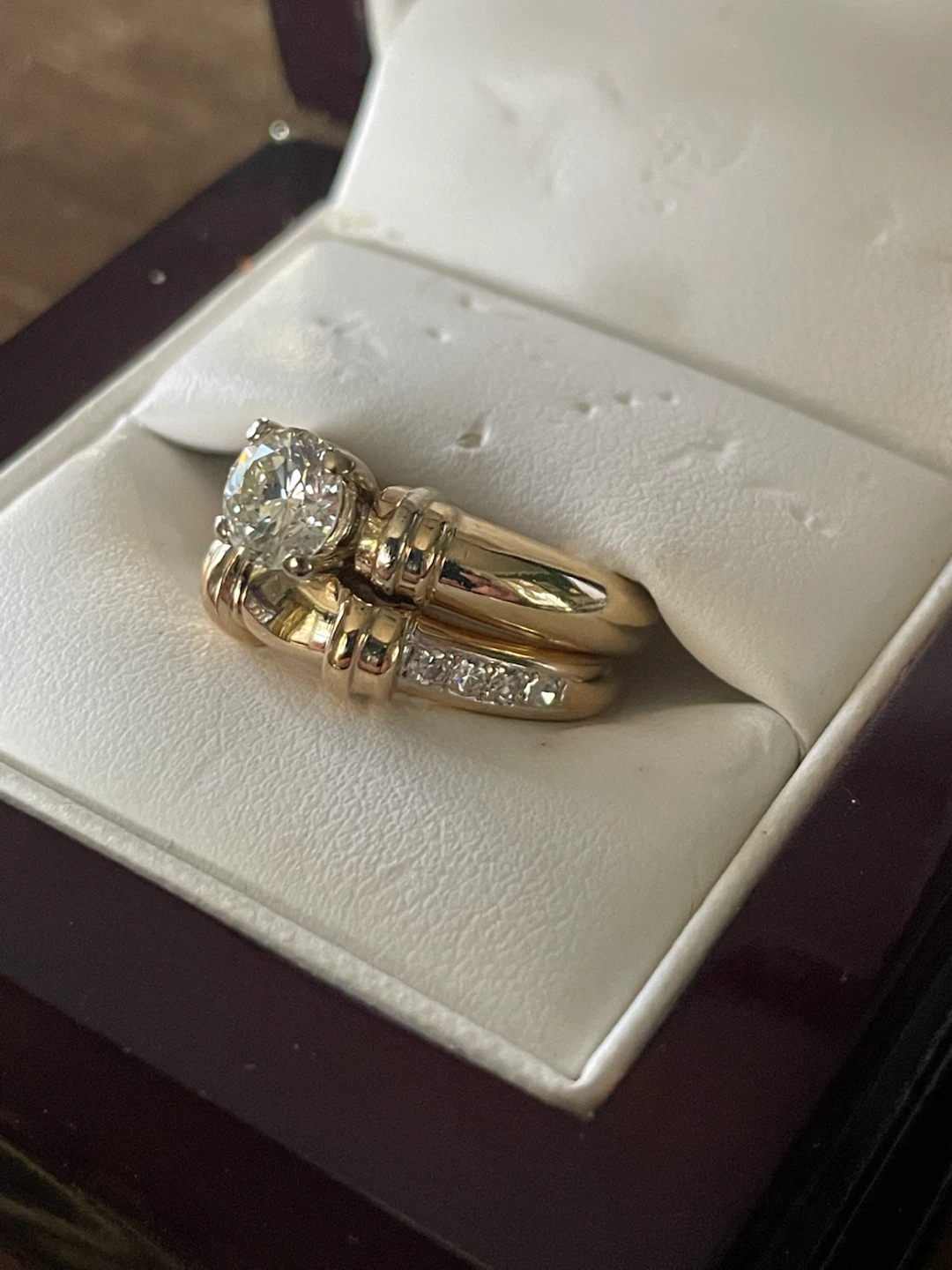 14k Diamond Ring set