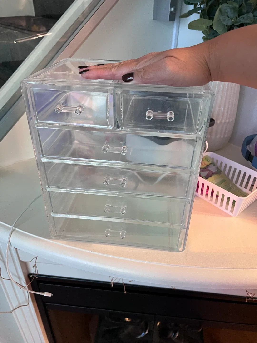 Clear Acrylic Makeup Organizer with Drawers