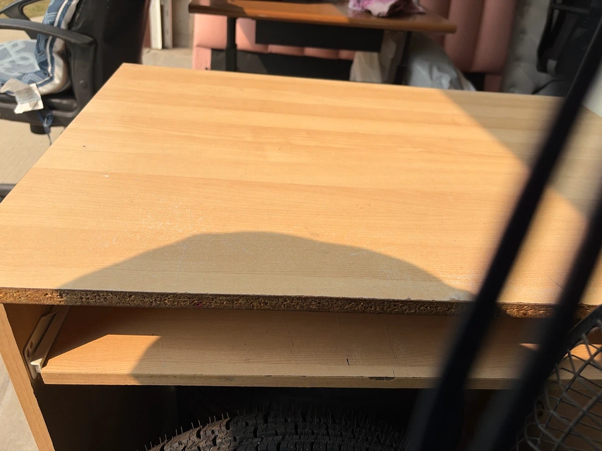 Wooden Desk with Drawer computer table - photo 2