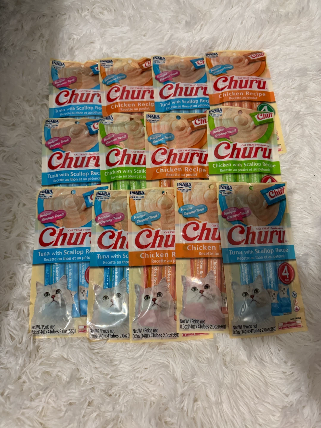 52 Tubes Inaba Churu Cat Treats Variety Pack