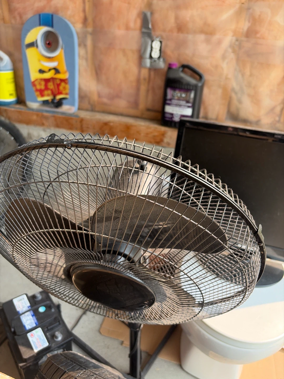 Black Pedestal Fan