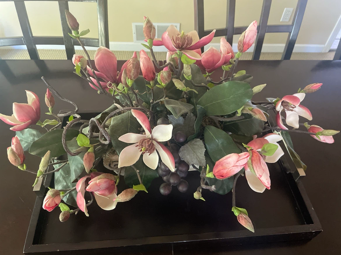 Magnolia and Grape Floral Arrangement - photo 2
