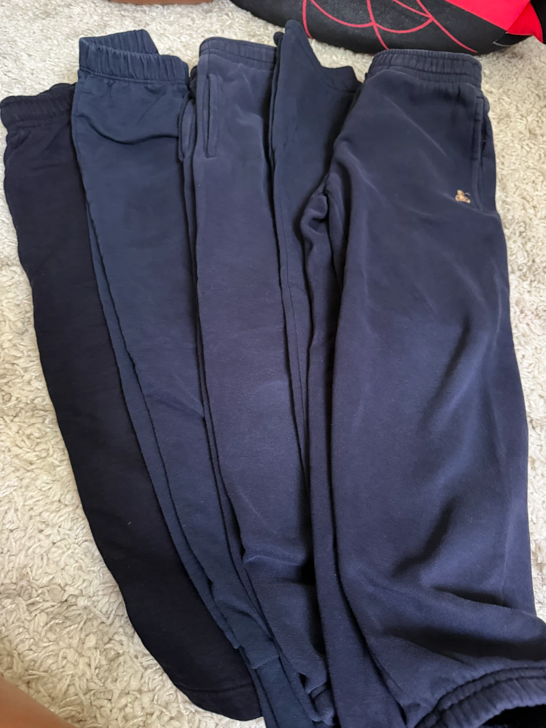 Bundle of 5 pairs of navy blue sweatpants
