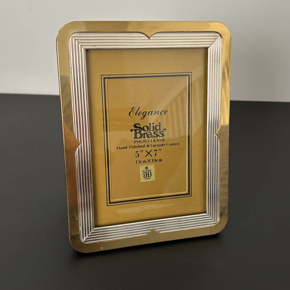 Elegance Solid Brass Photo Frame 5x7