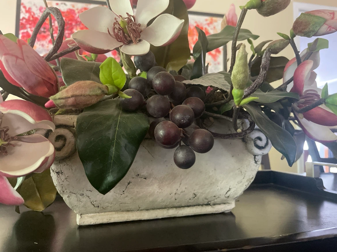 Magnolia and Grape Floral Arrangement - photo 3
