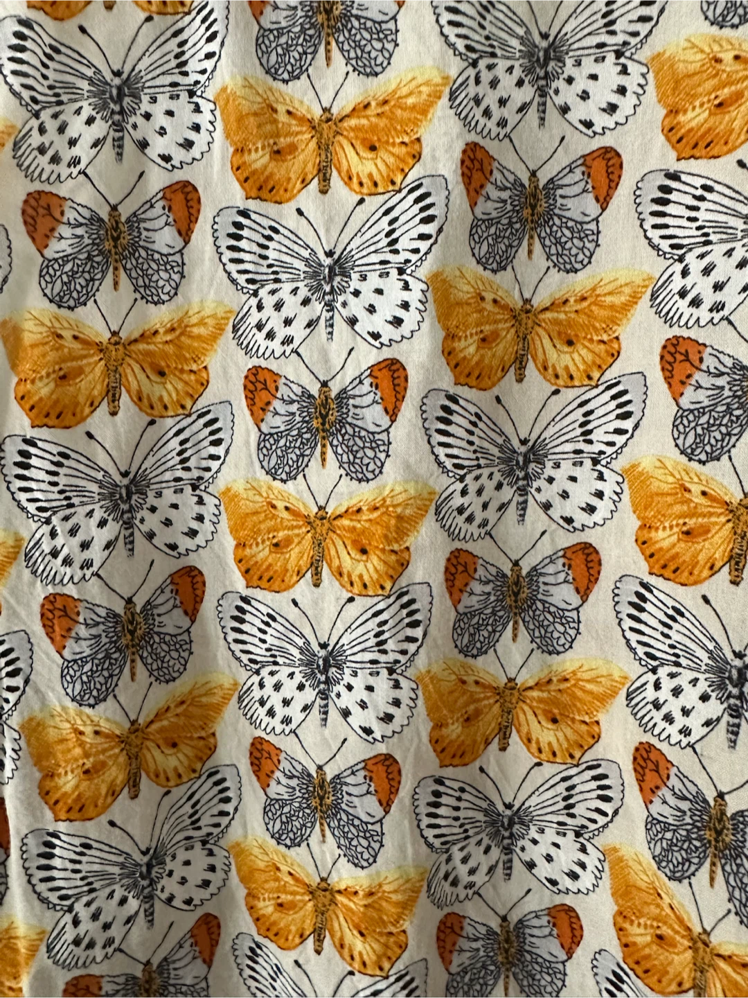 Yellow butterfly print tank top • size M • Stradivarius - photo 4