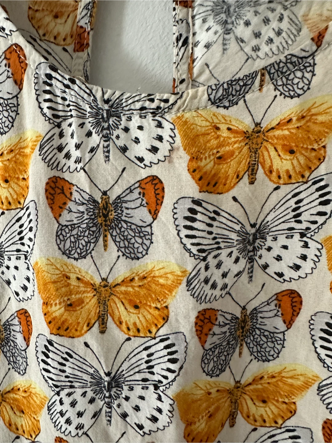 Yellow butterfly print tank top • size M • Stradivarius - photo 5