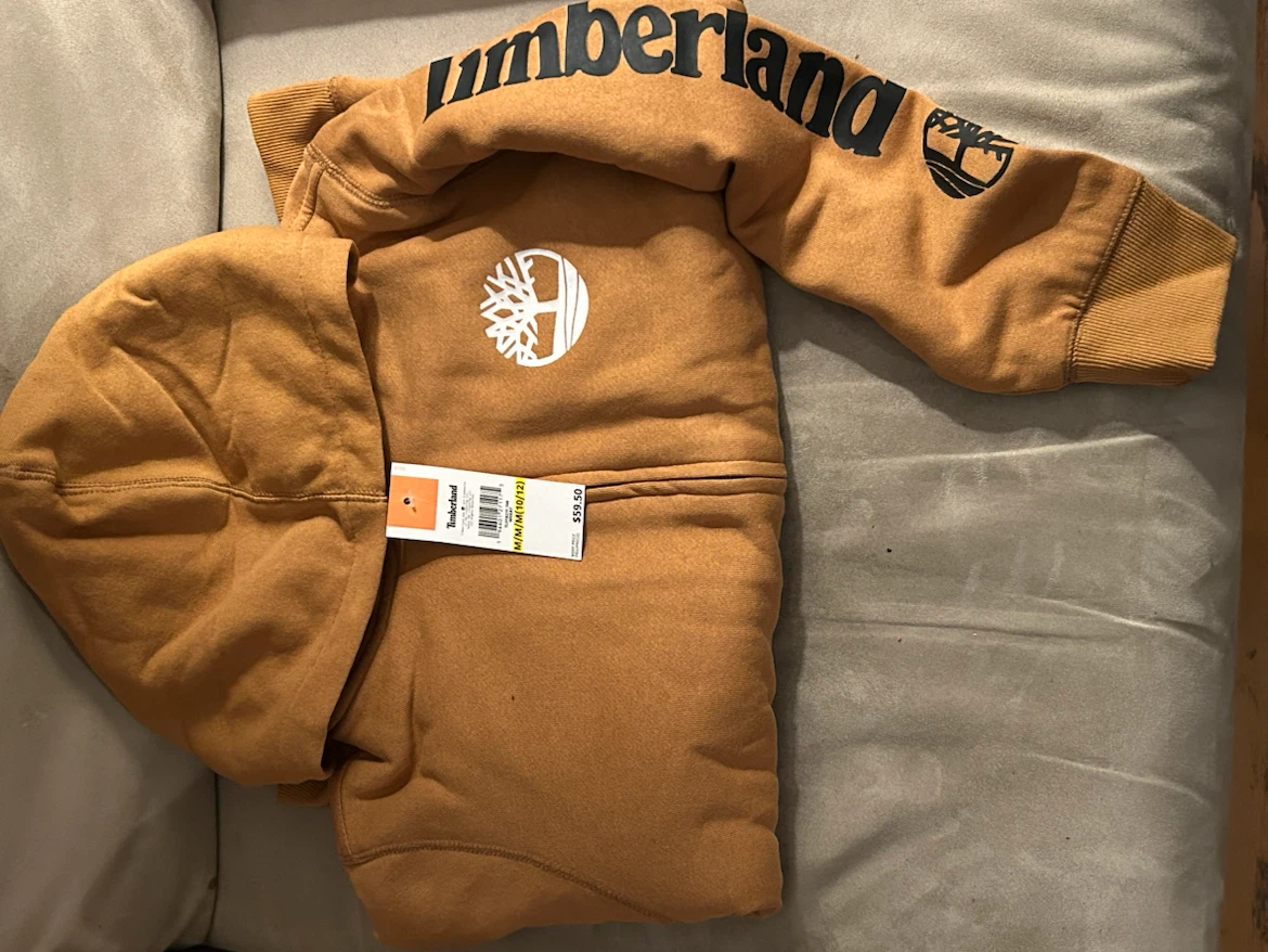 New Timberland Full Zip Hoodie - Youth Size M (10/12) - photo 2