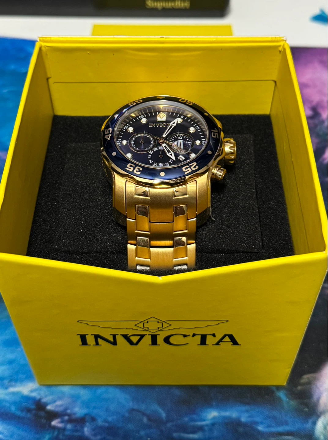 Invicta Gold Chronograph Watch