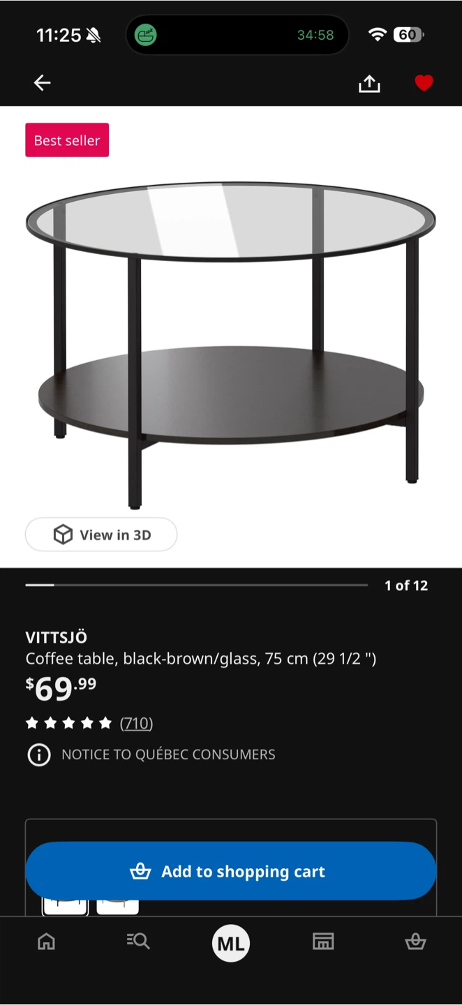VITTSJÖ Coffee Table