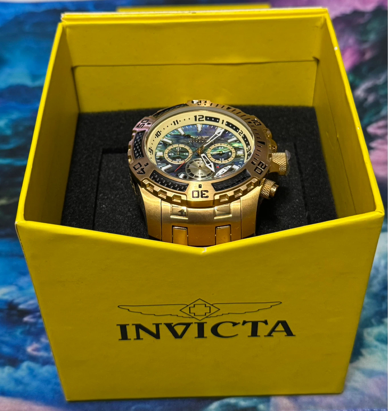 Invicta Gold Chronograph Watch - photo 3