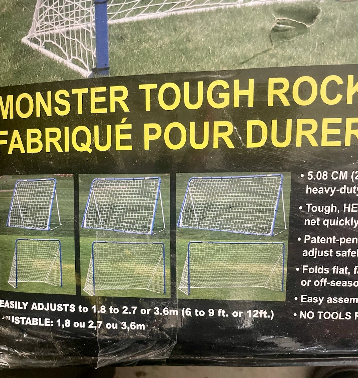 EZ Goal Monster 12’ x 6’ Folding Soccer Goal - photo 2