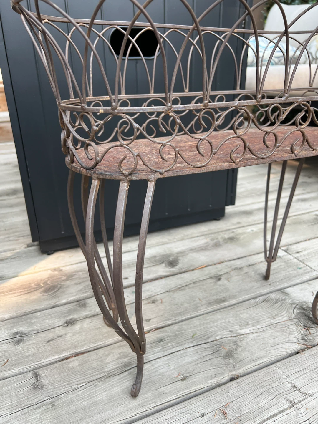 Vintage Wrought Iron Plant Stand/Garden Planter - photo 2