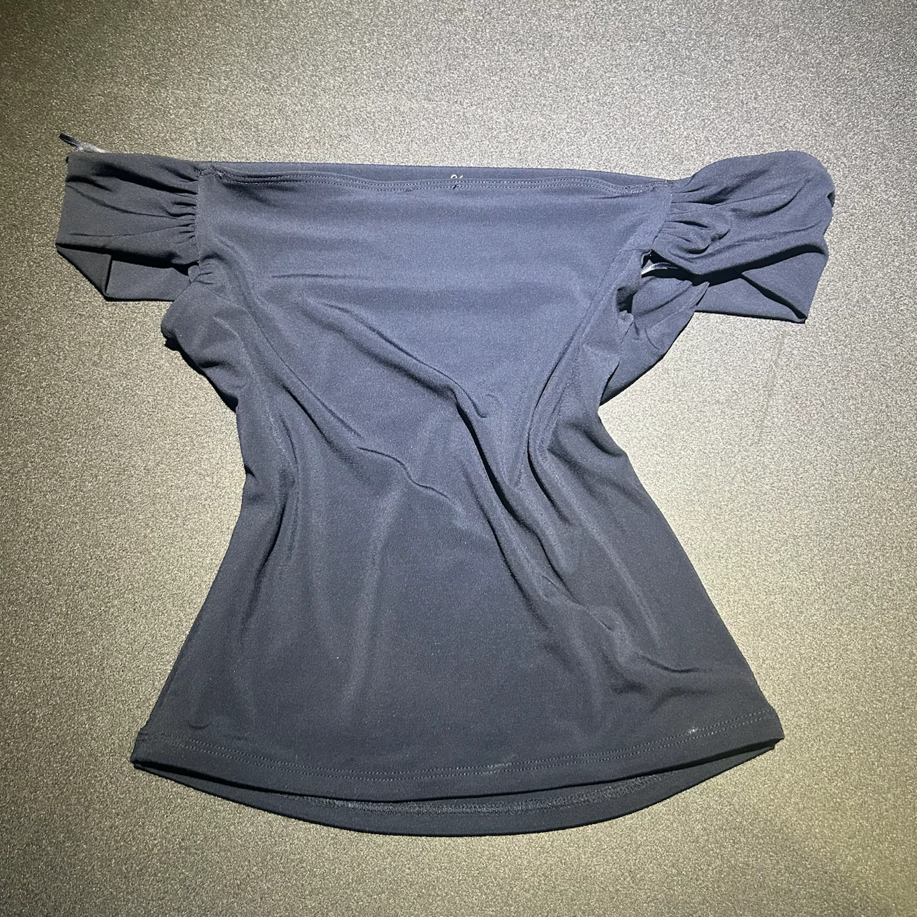 Navy Blue Off-the-Shoulder Top - photo 2