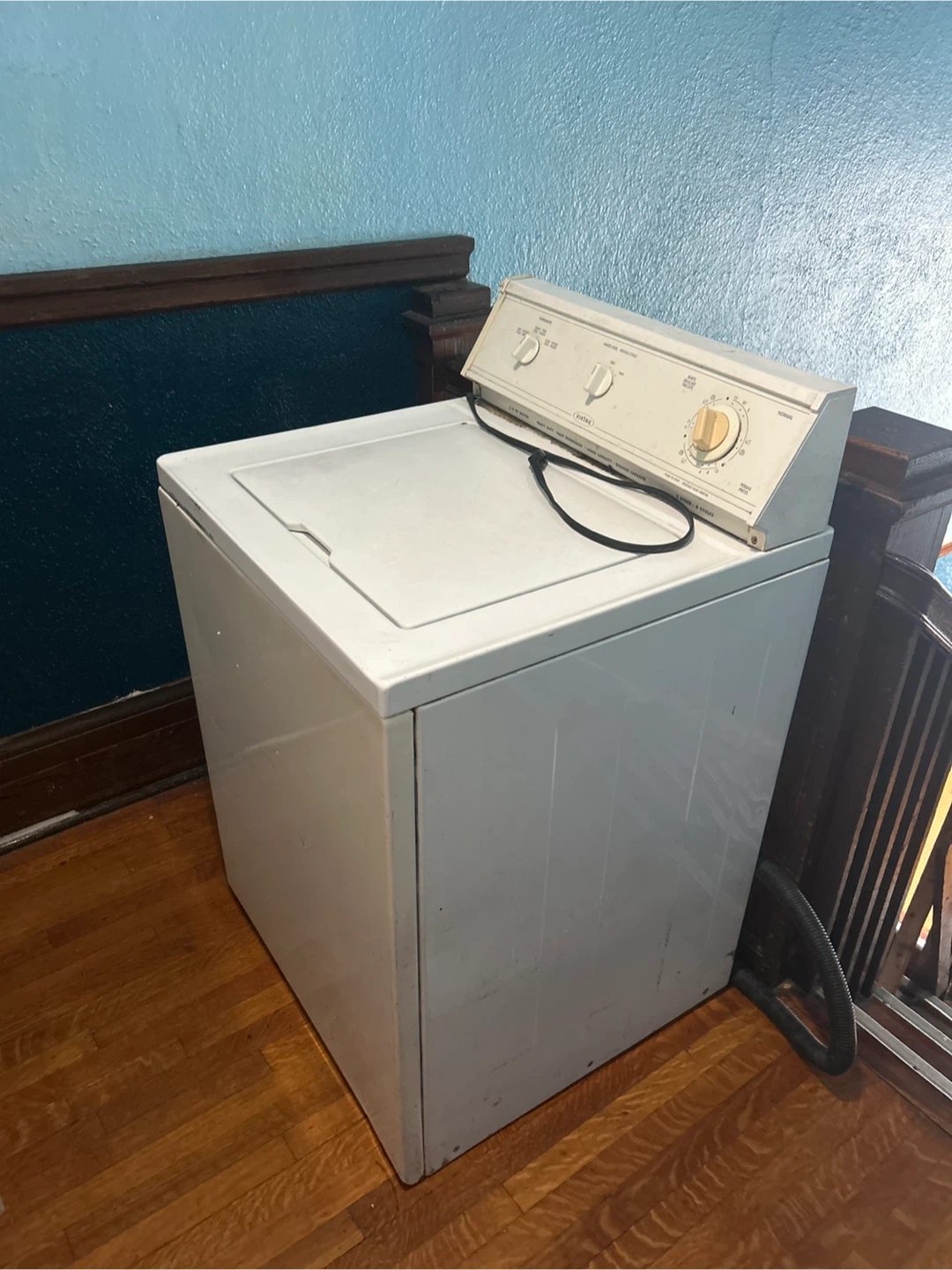 White Top-Load Washing Machine