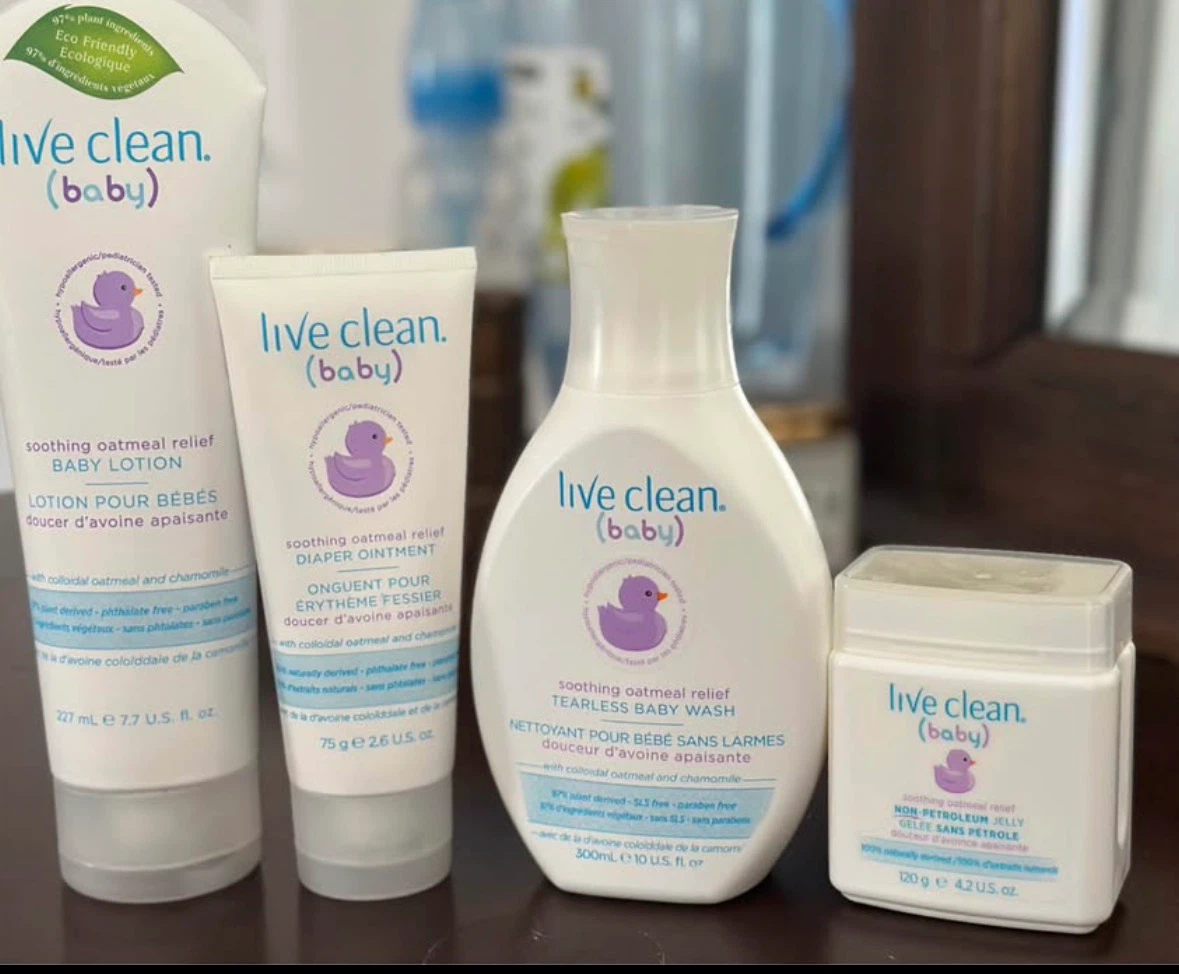 Live Clean Baby Soothing Oatmeal Relief Set